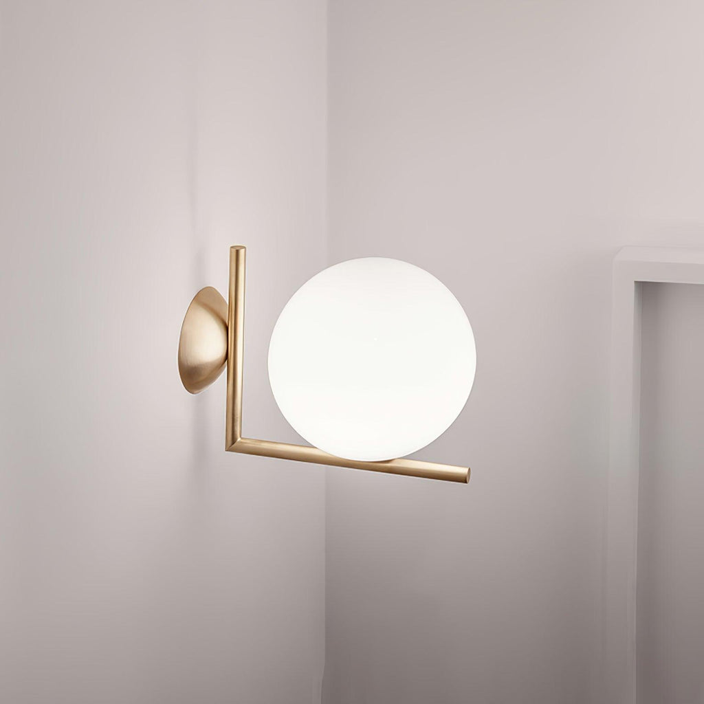 Joanna Applique Vetro Soffiato Moderna Minimalista Opale
