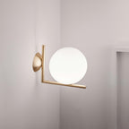 Joanna Applique Vetro Soffiato Moderna Minimalista Opale