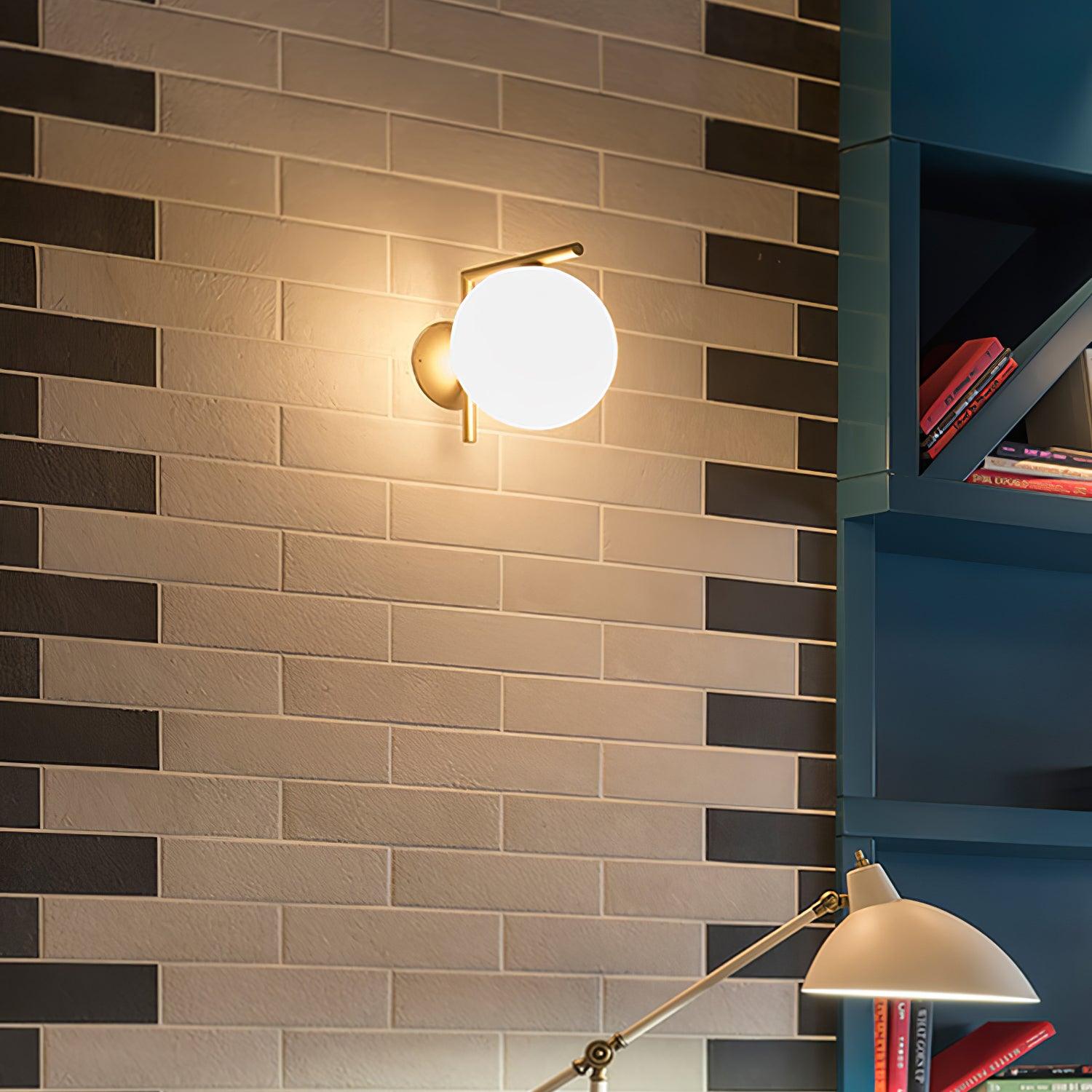 Joanna Applique Vetro Soffiato Moderna Minimalista Opale