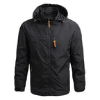 Giacca Impermeabile da Uomo con Cappuccio – Giacca Outdoor Antivento per l'Autunno