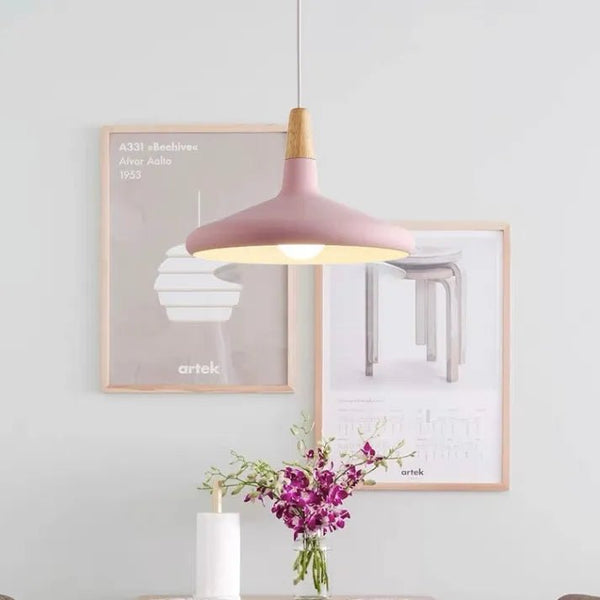 Lampada a sospensione in metallo Macaron Francese