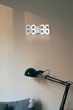 LumiSync Orologio da Parete LED 3D – Orologio Digitale Moderno con Illuminazione Dimmerabile
