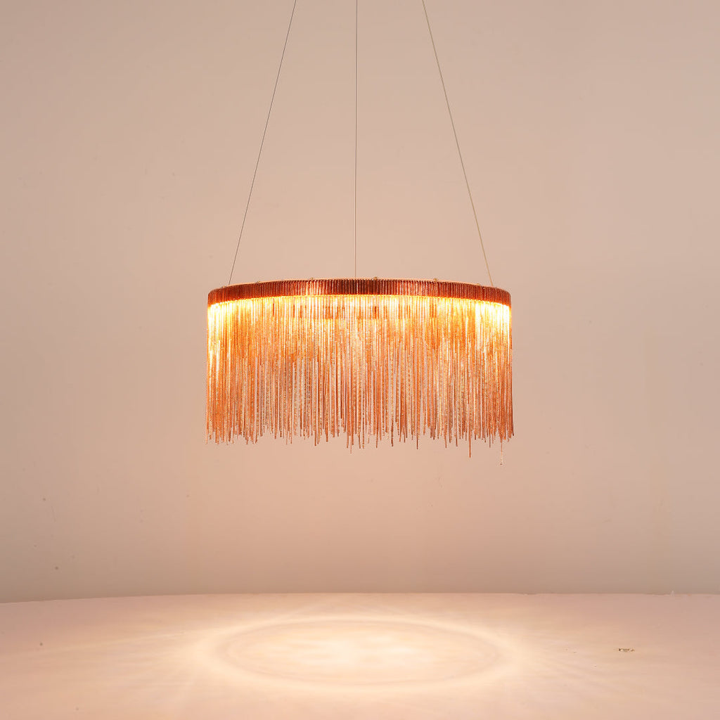 Arisha Lusso LED Lampada a Sospensione Catena Nappa