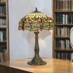 Lampada Tiffany Dragonfly Verde Oaks