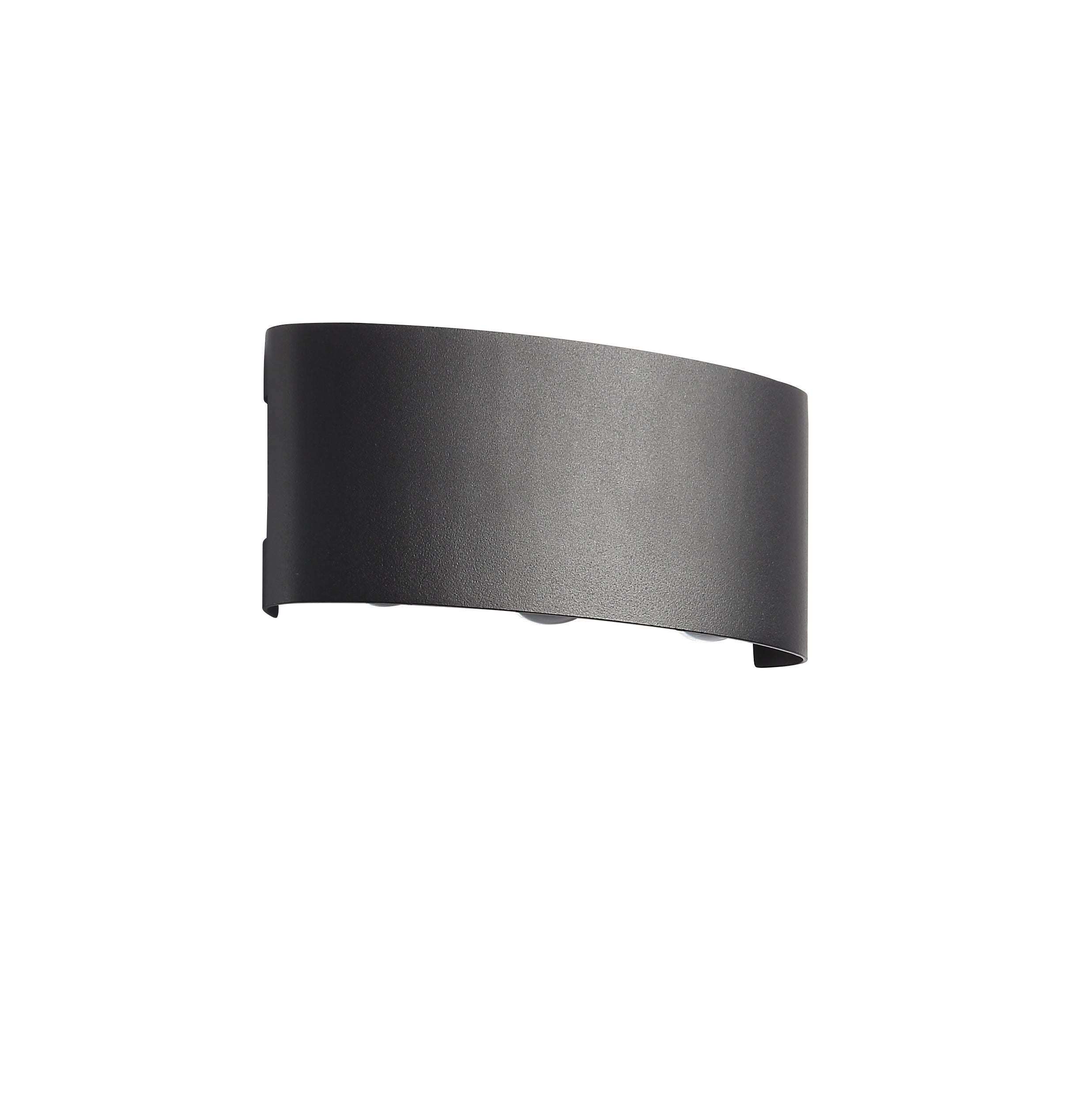 Avelira | Moderno Applique da Esterno LED Up Down in Alluminio Nero Sabbiato con Luce Calda 3000K