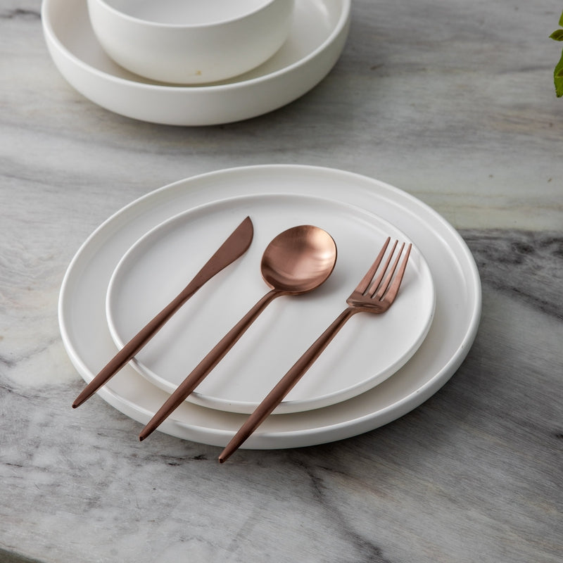 Posate minimaliste in acciaio inossidabile – Eleganza nel design semplice