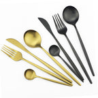Set di Posate Minimalista – Set in Acciaio Inossidabile da 36 Pezzi per Ogni Occasione