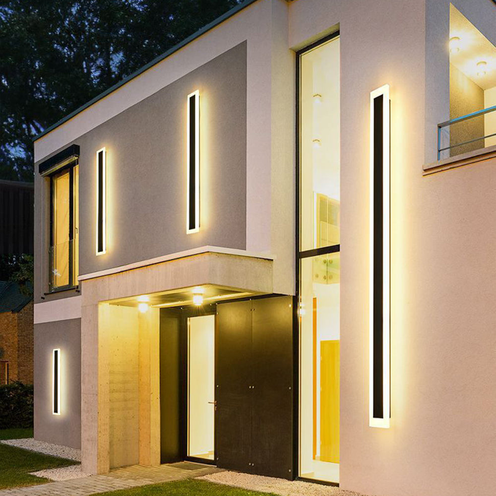 Illuminazione a Parete LED Esterno in Acrilico Minimalista Moderna