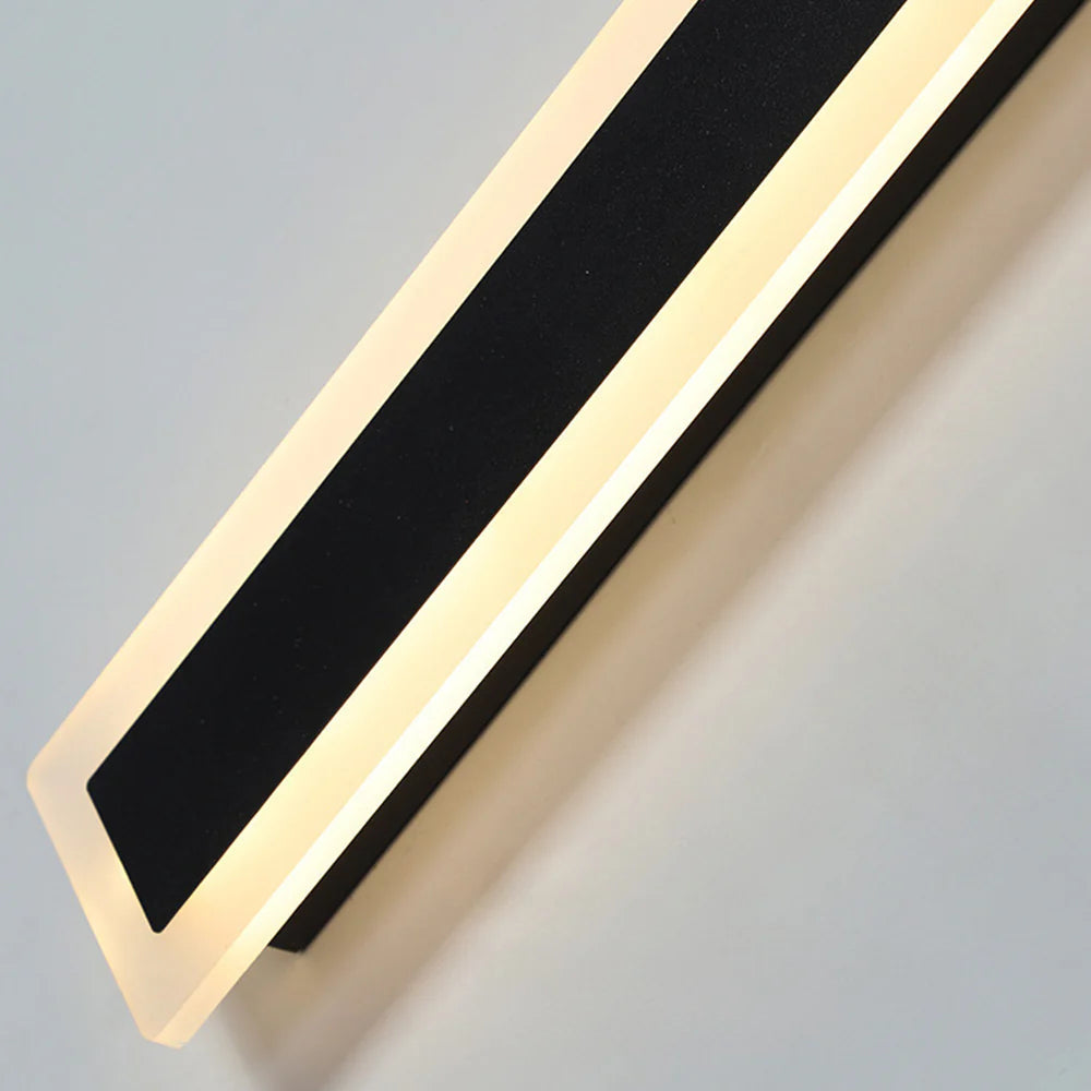 Illuminazione a Parete LED Esterno in Acrilico Minimalista Moderna