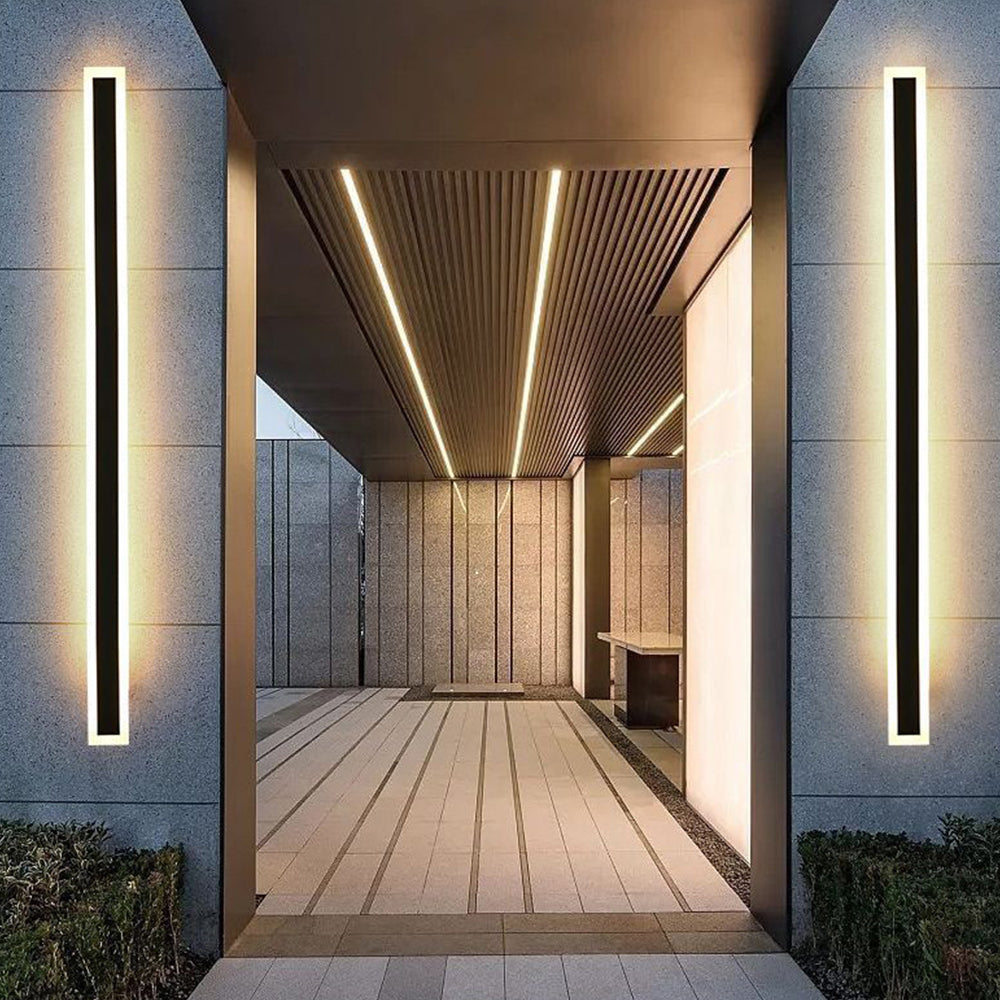 Illuminazione a Parete LED Esterno in Acrilico Minimalista Moderna
