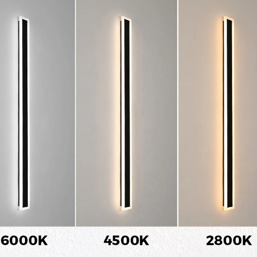 Illuminazione a Parete LED Esterno in Acrilico Minimalista Moderna