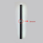 Ray Applique da Esterni Metallo Lineare Balcone Terrazza Minimalista