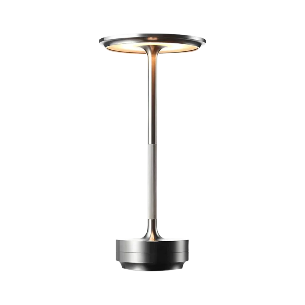 Lampada da Tavolo Ricaricabile LED a Cono in Ottone Moderno 1 Luce