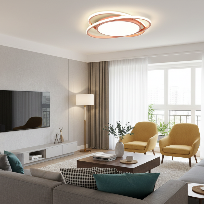 Lampada da soffitto LED rotonda nordica elegante