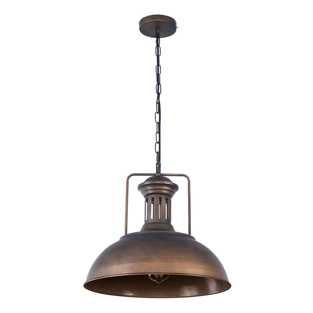 Lampada a Sospensione Industriale a Cupola Singola