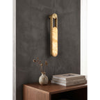 Applique a muro Inez LED in Alabastro