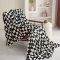 Coperta a Righe – Plaid Morbido con Motivo a Quadri per Divano e Letto