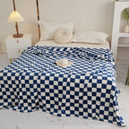 Coperta a Righe – Plaid Morbido con Motivo a Quadri per Divano e Letto