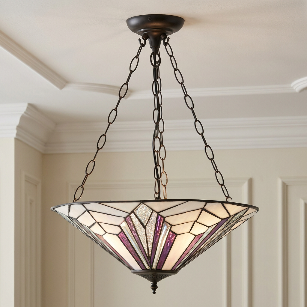 Interiors 1900 Astoria Grande Lampadario Tiffany Inverso