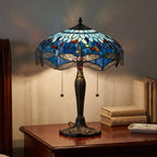 Lampada da Tavolo Tiffany Blue Dragonfly Interiors 1900