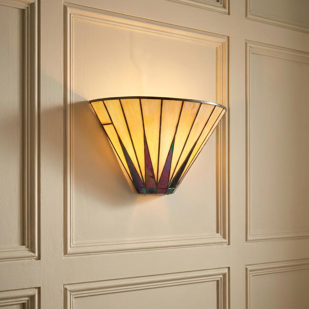 Interiors 1900 Dark Star Tiffany Wall Light