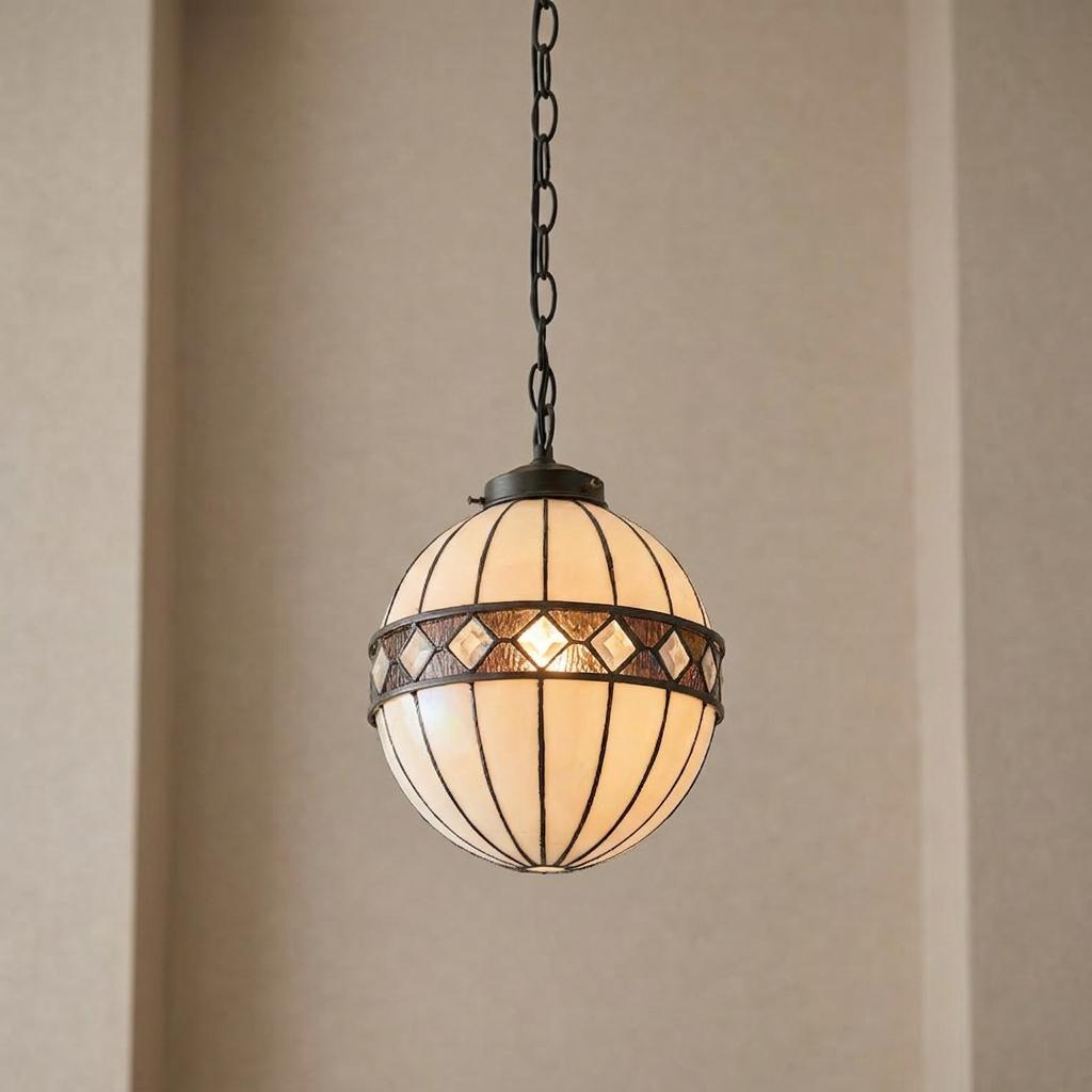 Interiors 1900 Fargo Piccola Lampada da Soffitto Tiffany Globe