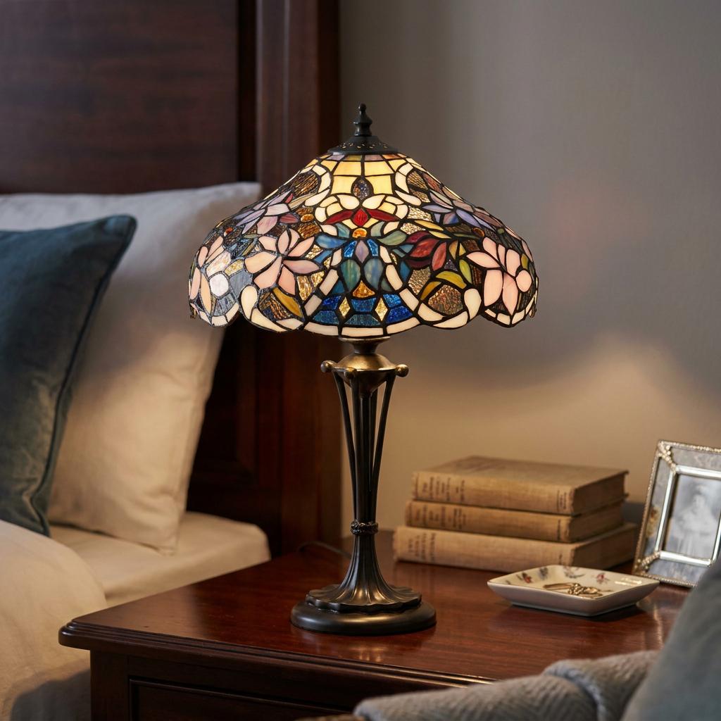 Interiors 1900 Sullivan Piccola Lampada da Tavolo Tiffany