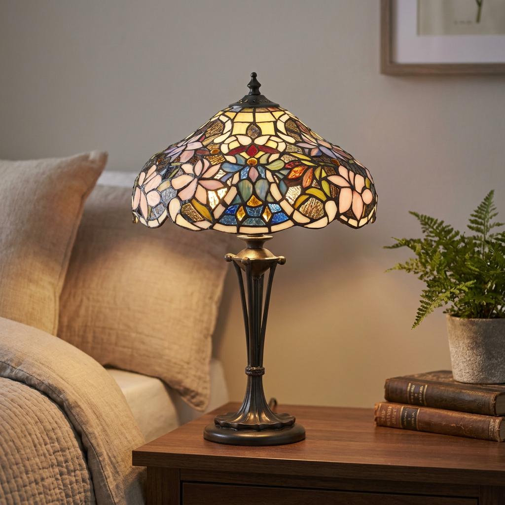 Interiors 1900 Sullivan Piccola Lampada da Tavolo Tiffany