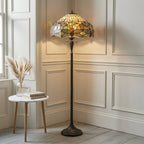 Lampada da terra Tiffany Green Dragonfly Interiors 1900