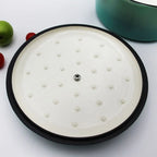 Casseruola in Ghisa Smaltata con Coperchio – Pentola adatta per Induzione per Zuppe e Stufati