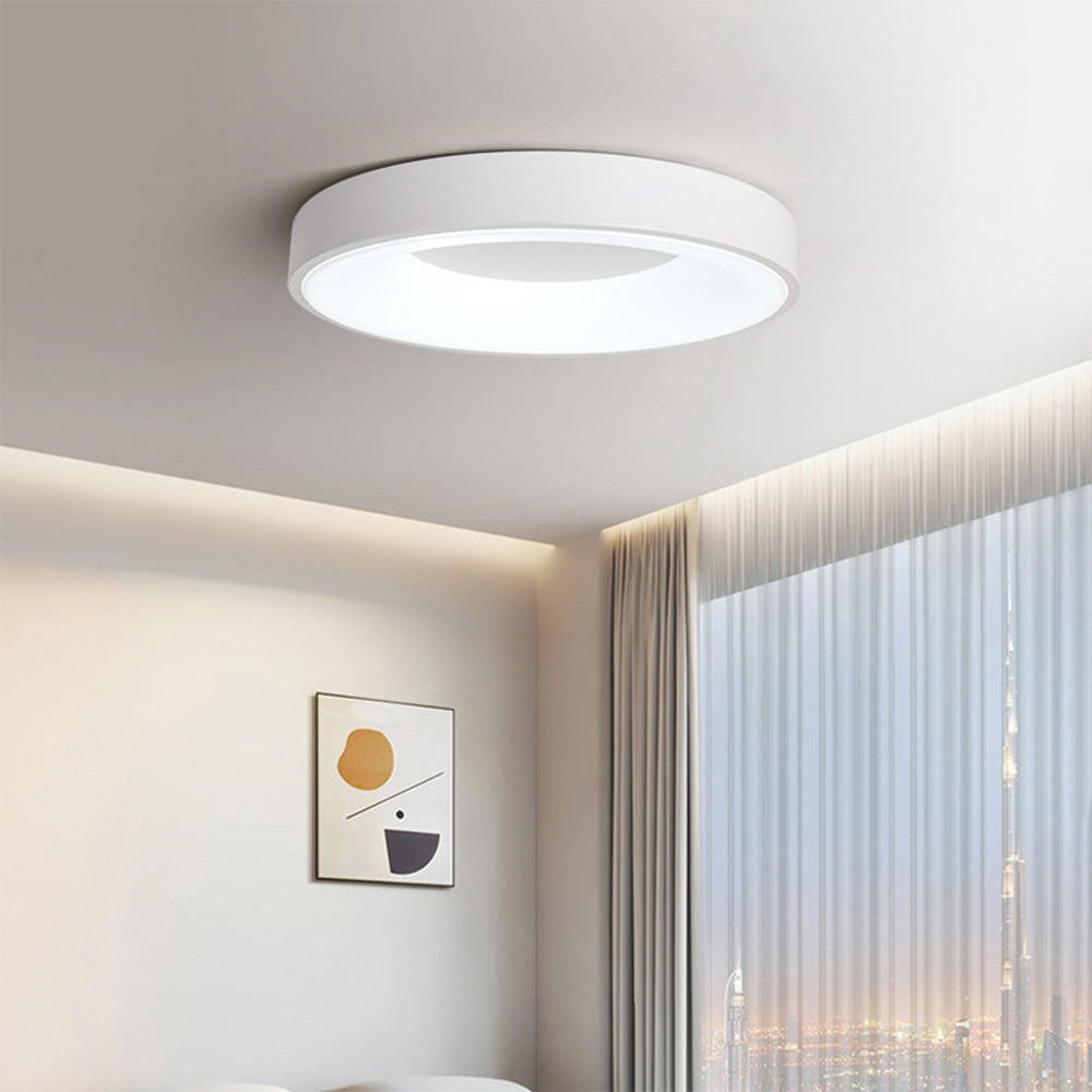 Lampada a soffitto Ismon – LED – Bianco – Ø 30 cm – Minimalista per soggiorni e corridoi