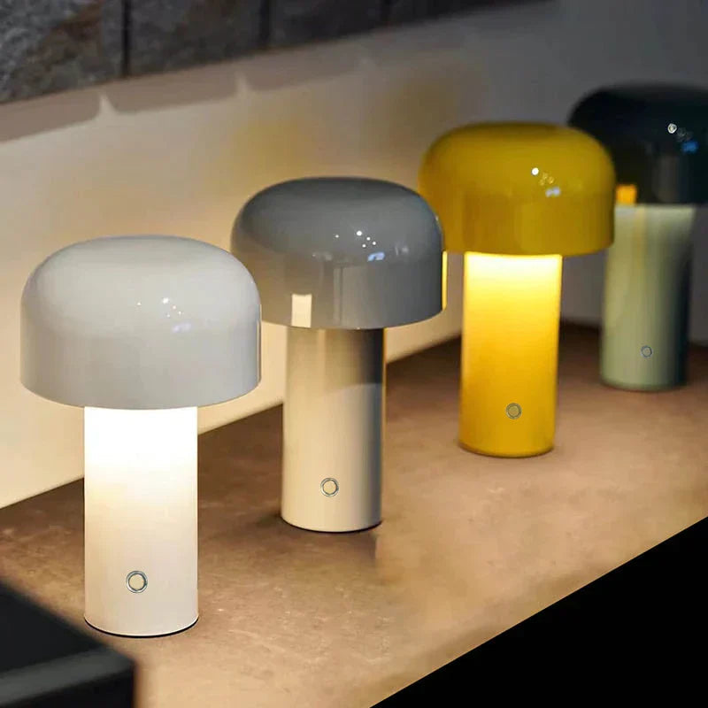 Lampada da Tavolo Creativa Semplice a Forma di Fungo