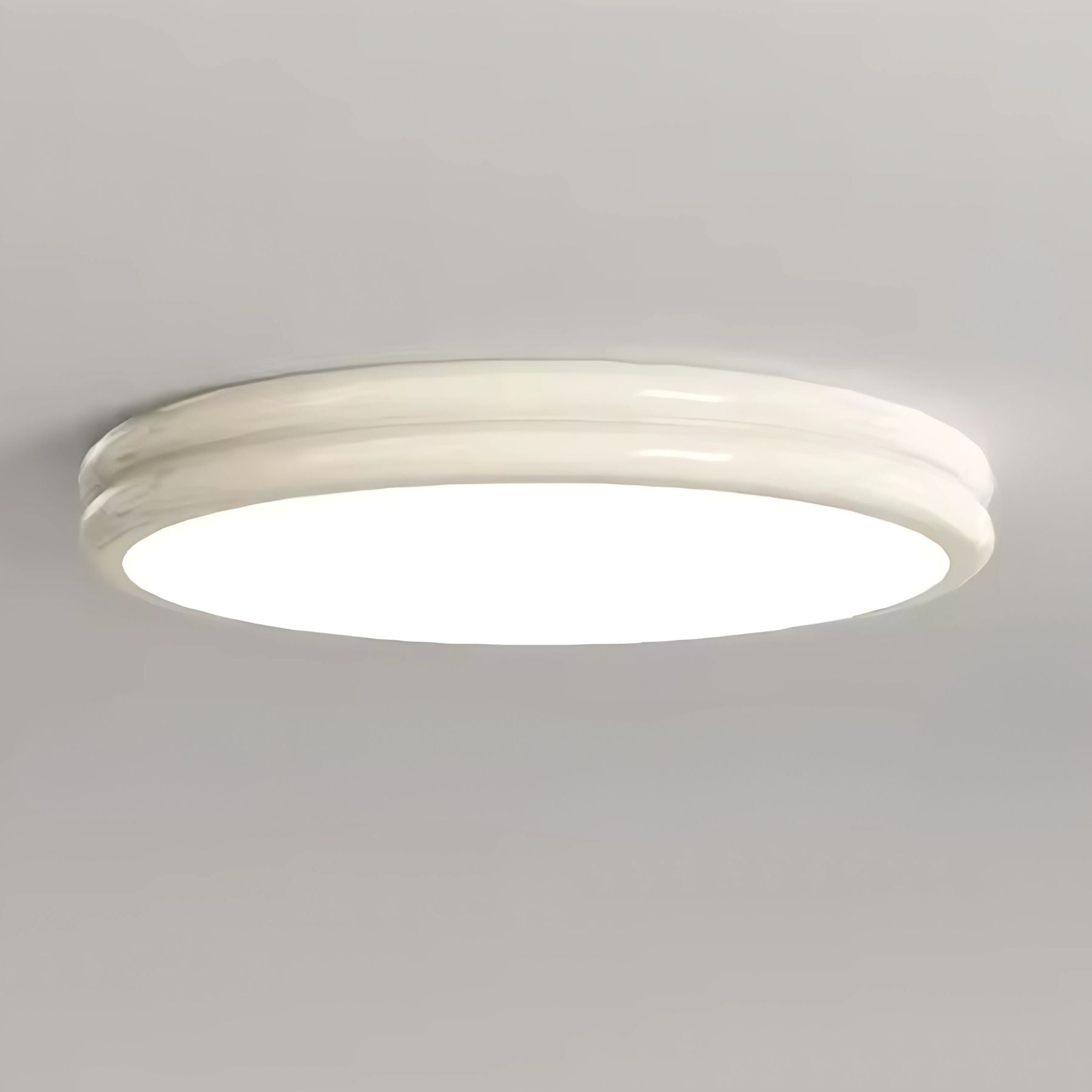 Lampada da soffitto Ivor – Effetto legno – Ø40 cm – Moderno lampadario LED per soggiorno e camera da letto