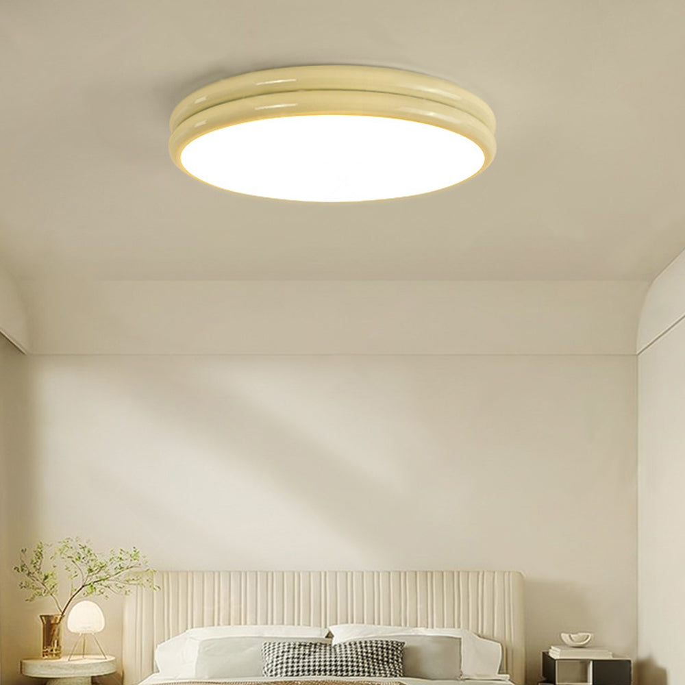 Lampada da soffitto Ivor – Effetto legno – Ø40 cm – Moderno lampadario LED per soggiorno e camera da letto