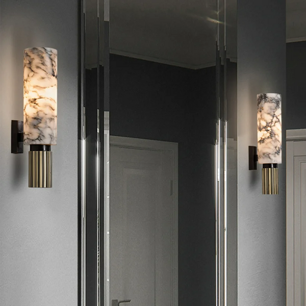 Lampada da Parete in Marmo di Lusso per Casa