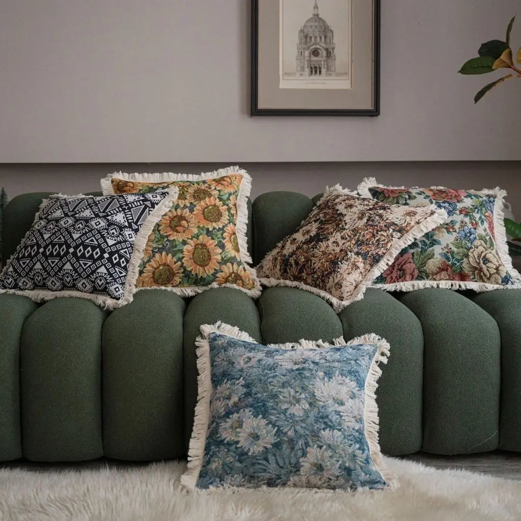 Fodera per Cuscino Jacquard Americana Noah