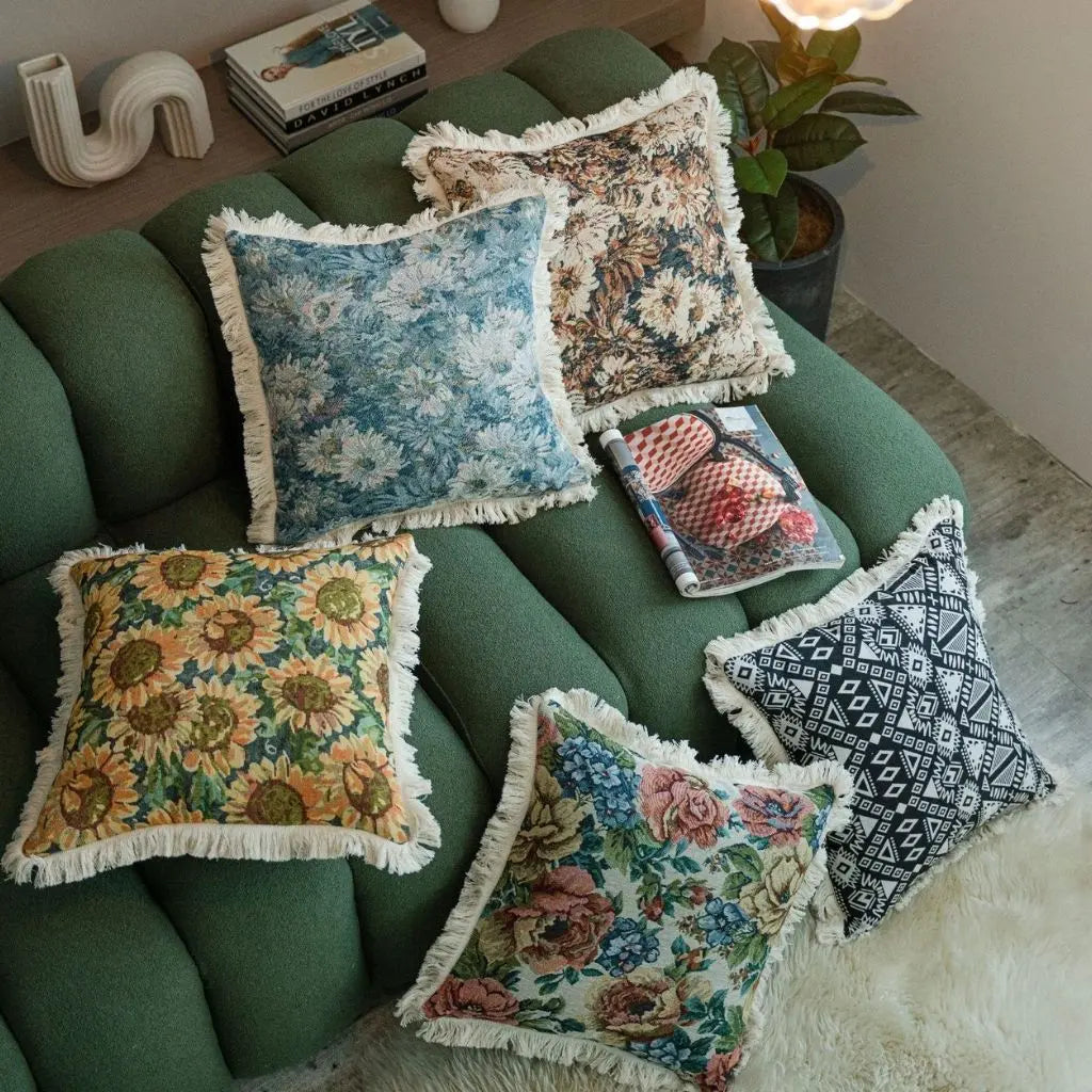Fodera per Cuscino Jacquard Americana Noah