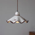 Lampada a sospensione Josiah – Ceramica – Bianca – Ø 30 cm – Charme Vintage
