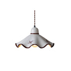 Lampada a sospensione Josiah – Ceramica – Bianca – Ø 30 cm – Charme Vintage
