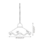 Lampada a sospensione Josiah – Ceramica – Bianca – Ø 30 cm – Charme Vintage