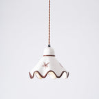 Lampada a sospensione Josiah – Ceramica – Bianca – Ø 30 cm – Charme Vintage