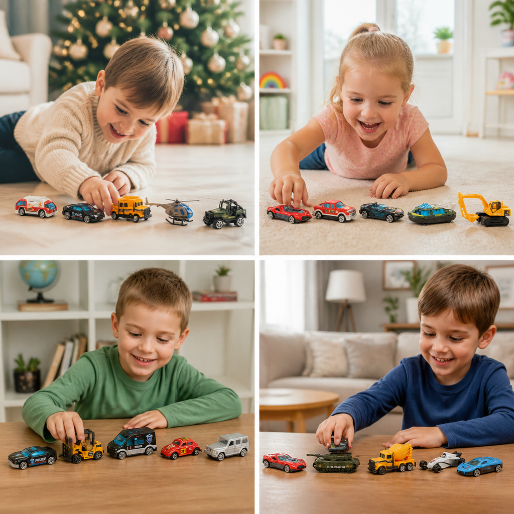 Calendario Avvento di Auto in Metallo per Bambini