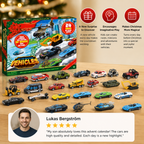Calendario Avvento di Auto in Metallo per Bambini