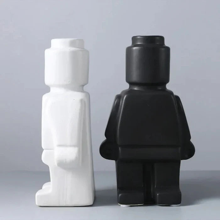 BloomMate - Vaso per il corpo in stile Lego per arredamento personale | 1+1 Gratis