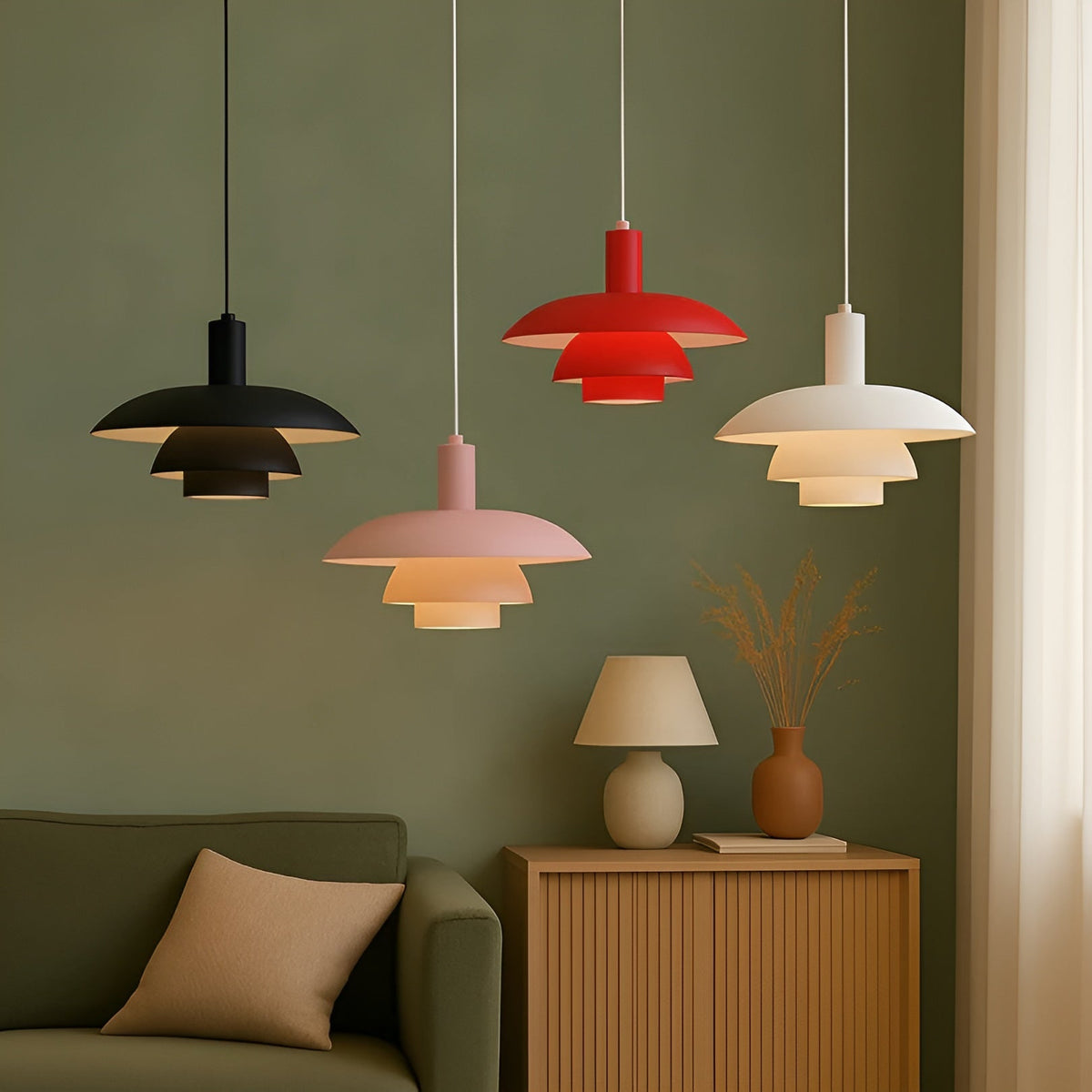 Lampada a sospensione in design danese – Semplice e stilosa per sala da pranzo e soggiorno