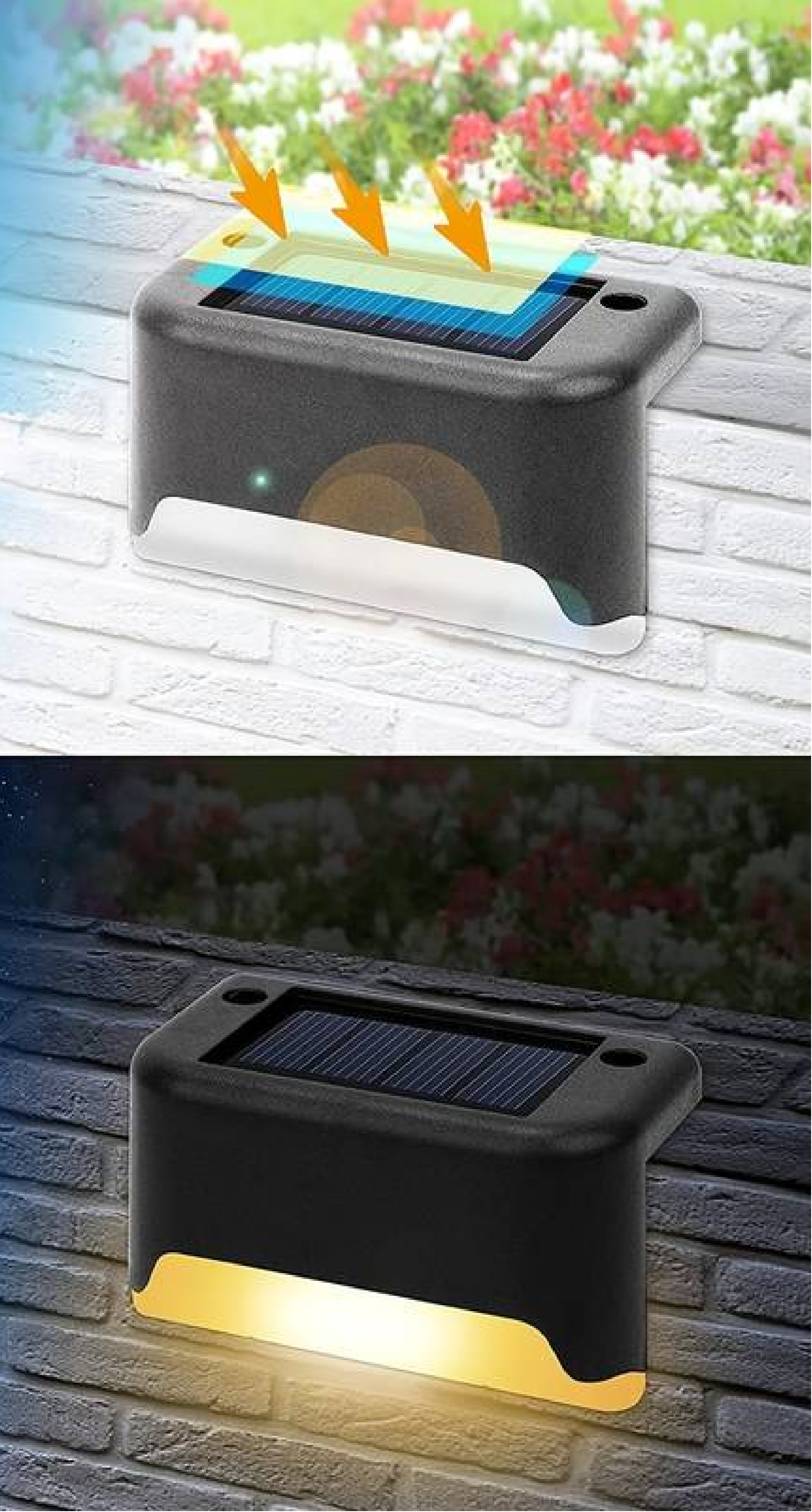 Lampade da Parete LED Solari per Esterni da Montare su Recinzione
