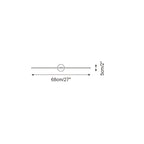 Lampada da Parete Minimalista Lineare A Due Estremità Stile Moderno