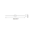 Lampada da Parete Minimalista Lineare A Due Estremità Stile Moderno