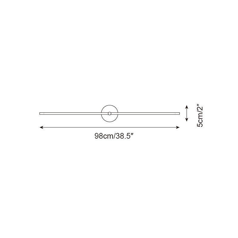 Lampada da Parete Minimalista Lineare A Due Estremità Stile Moderno