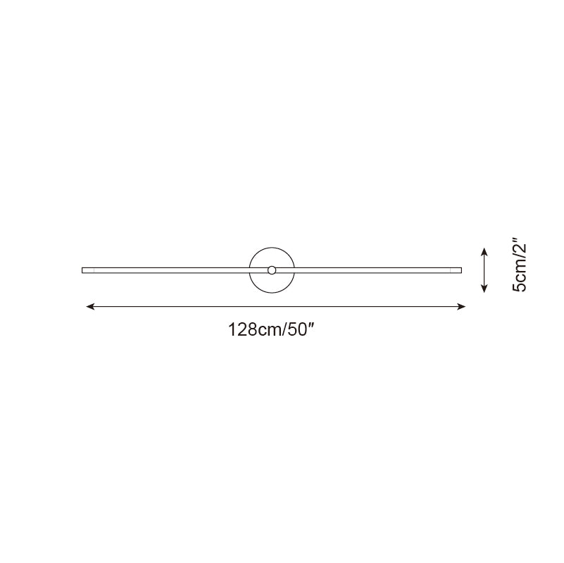 Lampada da Parete Minimalista Lineare A Due Estremità Stile Moderno